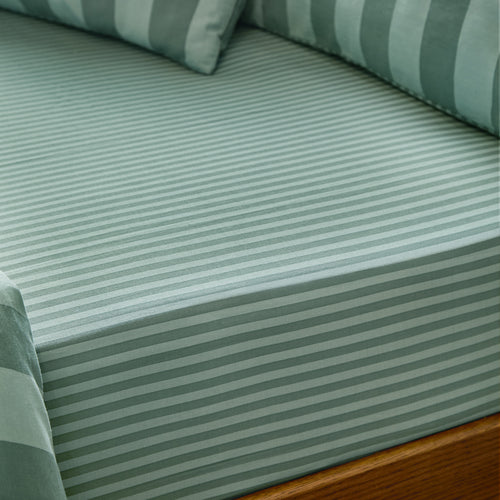 The Ultimate Stripe Fitted Sheet Peppermint