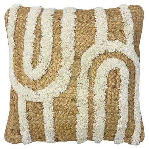  Beige Cushions - Unio Tufted Jute Cushion Cover Natural furn.