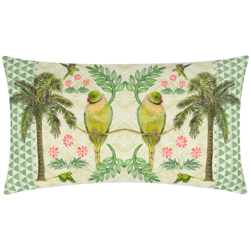 Animal Green Cushions - Valera Zika Parrots Tropical Cushion Cover Multicolour Wylder Tropics