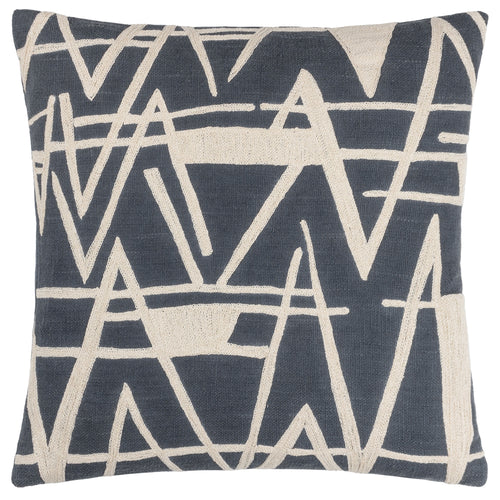 Abstract Blue Cushions - Vannes Embroidered Cushion Cover Dusk HÖEM