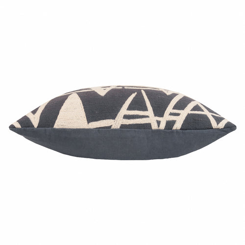 Abstract Blue Cushions - Vannes Embroidered Cushion Cover Dusk HÖEM