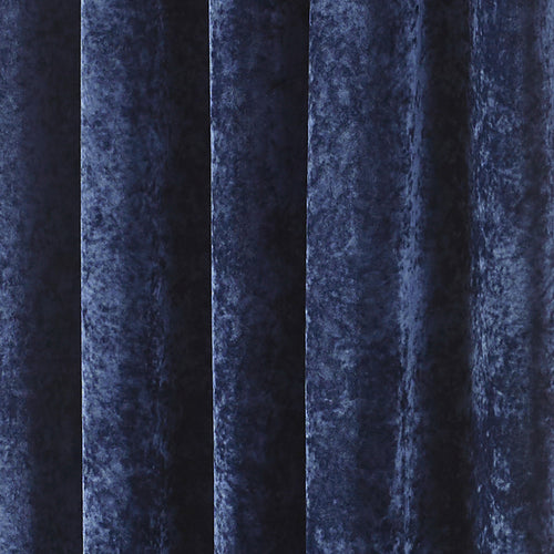 Blue Curtains - Verona Crushed Velvet Eyelet Curtains Navy Paoletti