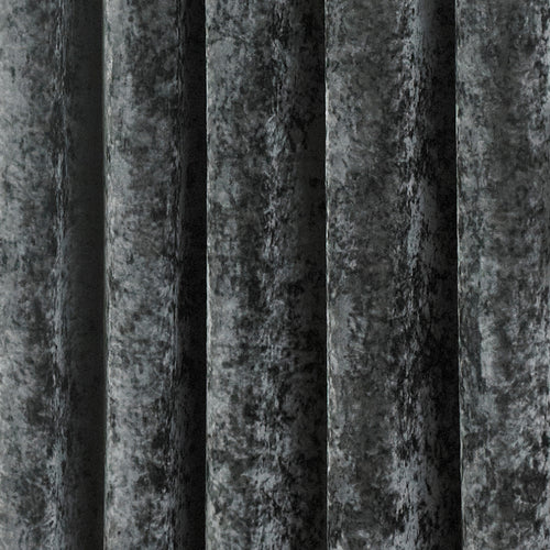  Grey Curtains - Verona Crushed Velvet Eyelet Curtains Pewter Paoletti