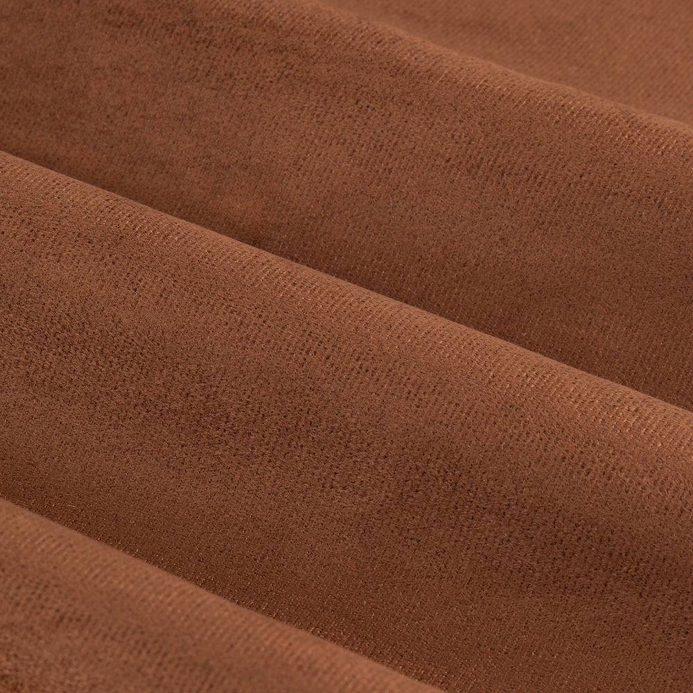 Verso Reversible Suede-look Blackout Eyelet Curtains Cinnamon