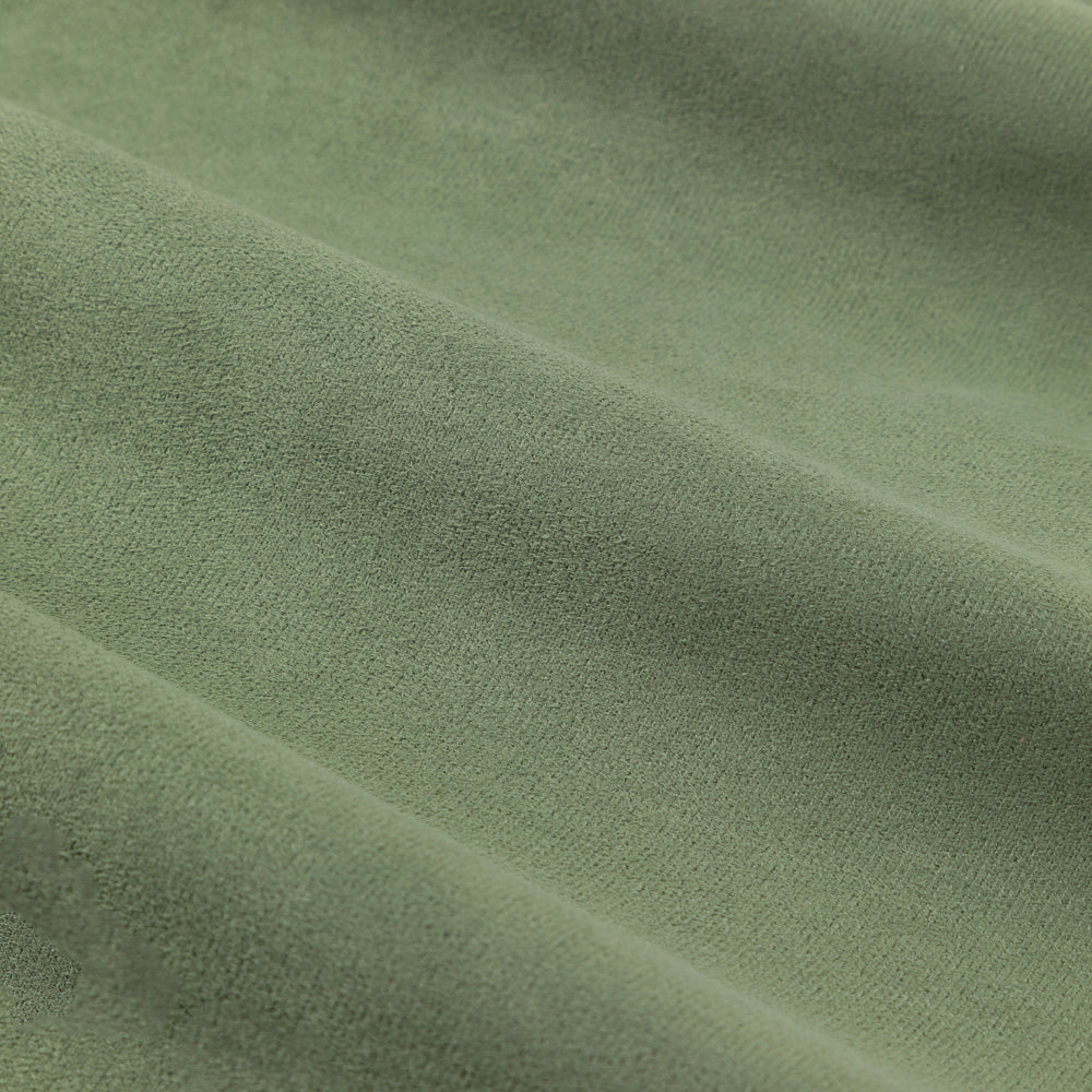 Verso Reversible Suede-look Blackout Eyelet Curtains Green