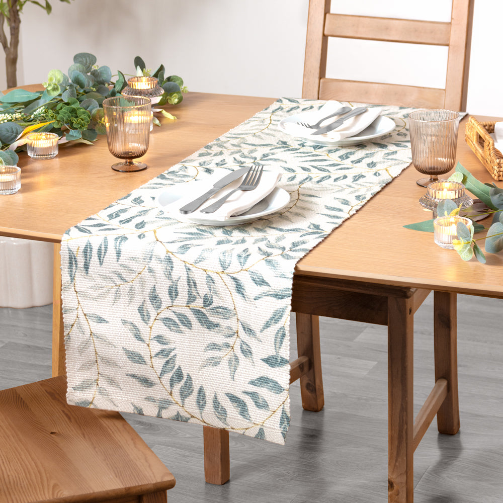 Vinea Indoor/Outdoor Table Runner Green