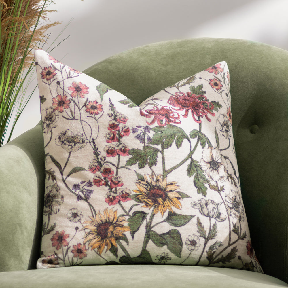 Floral Pink Cushions - Wallflower  Cushion Cover Pink Wylder