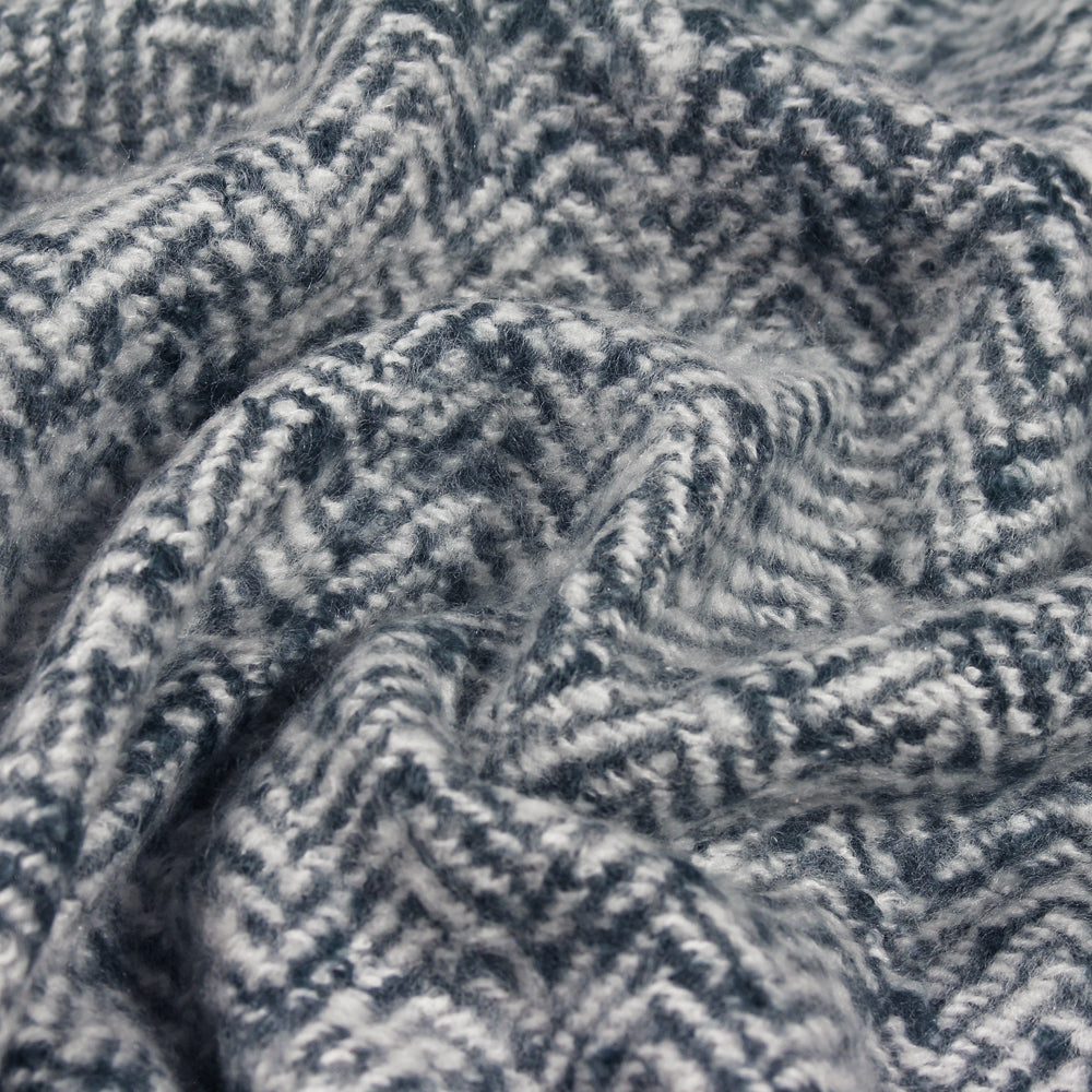 Weaver Herringbone Throw Navy