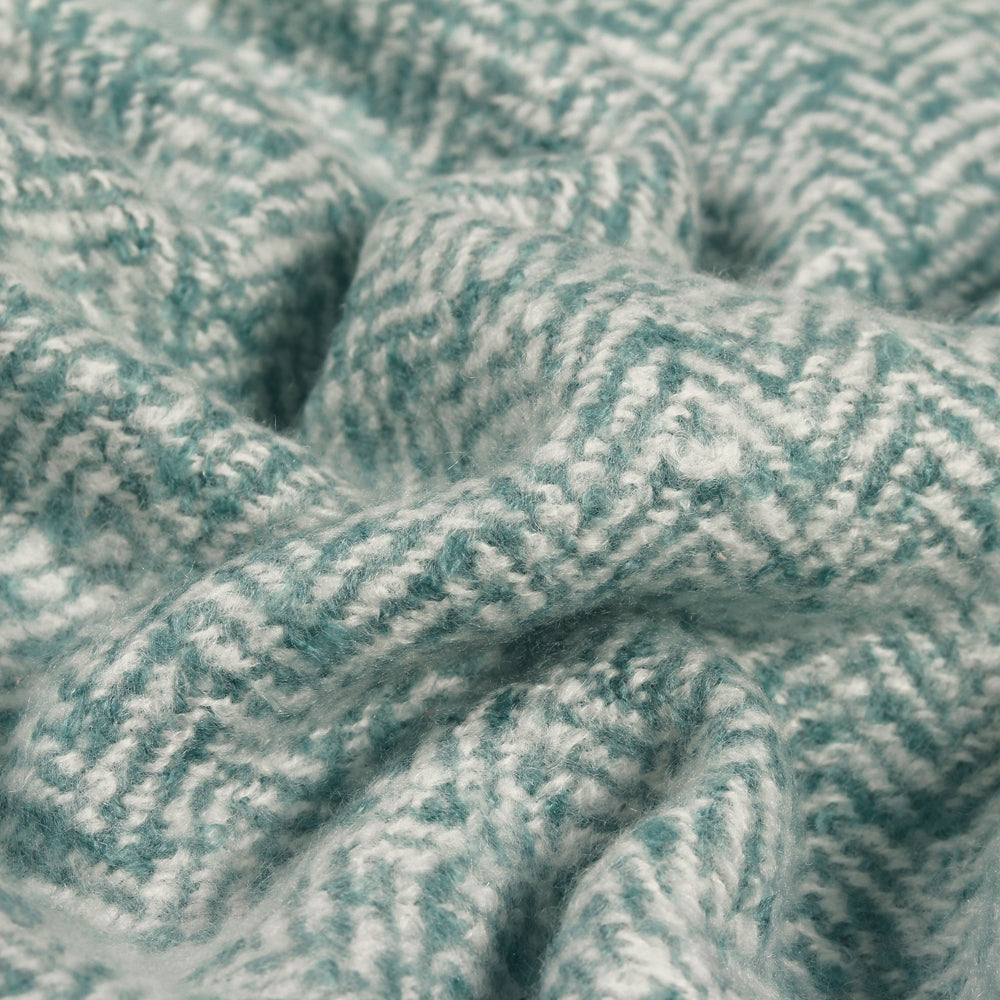 Weaver Herringbone Throw Teal