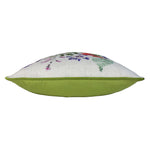 Evans Lichfield Wild Flowers Emma Square Cushion Cover in Olive