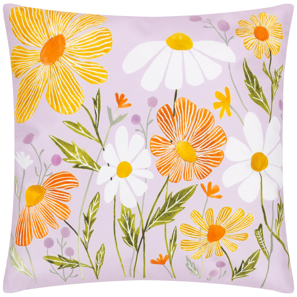 Wildflowers Outdoor Cushion Lilac/Peach