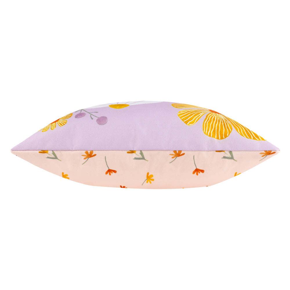 Wildflowers Outdoor Cushion Lilac/Peach