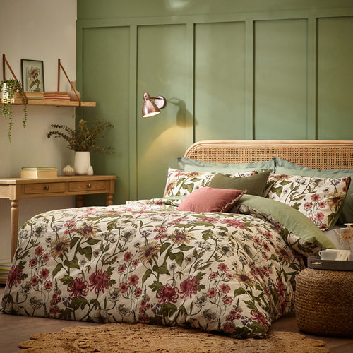 Floral Cream Bedding - Wallflower  Duvet Cover Set Natural Wylder