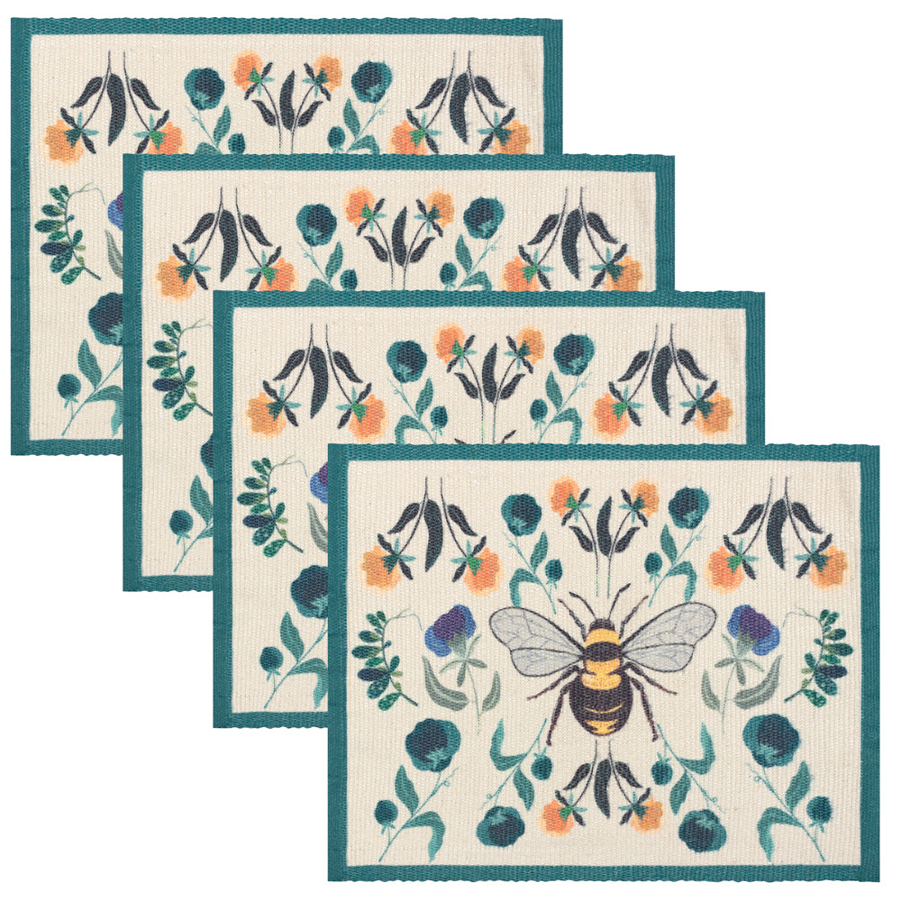 Wild Garden Set of 4 Indoor/Outdoor Placemats Multicolour