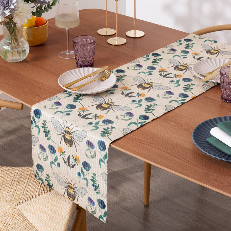 Animal Blue Accessories - Wild Garden Indoor/Outdoor Table Runner Multicolour Wylder Nature