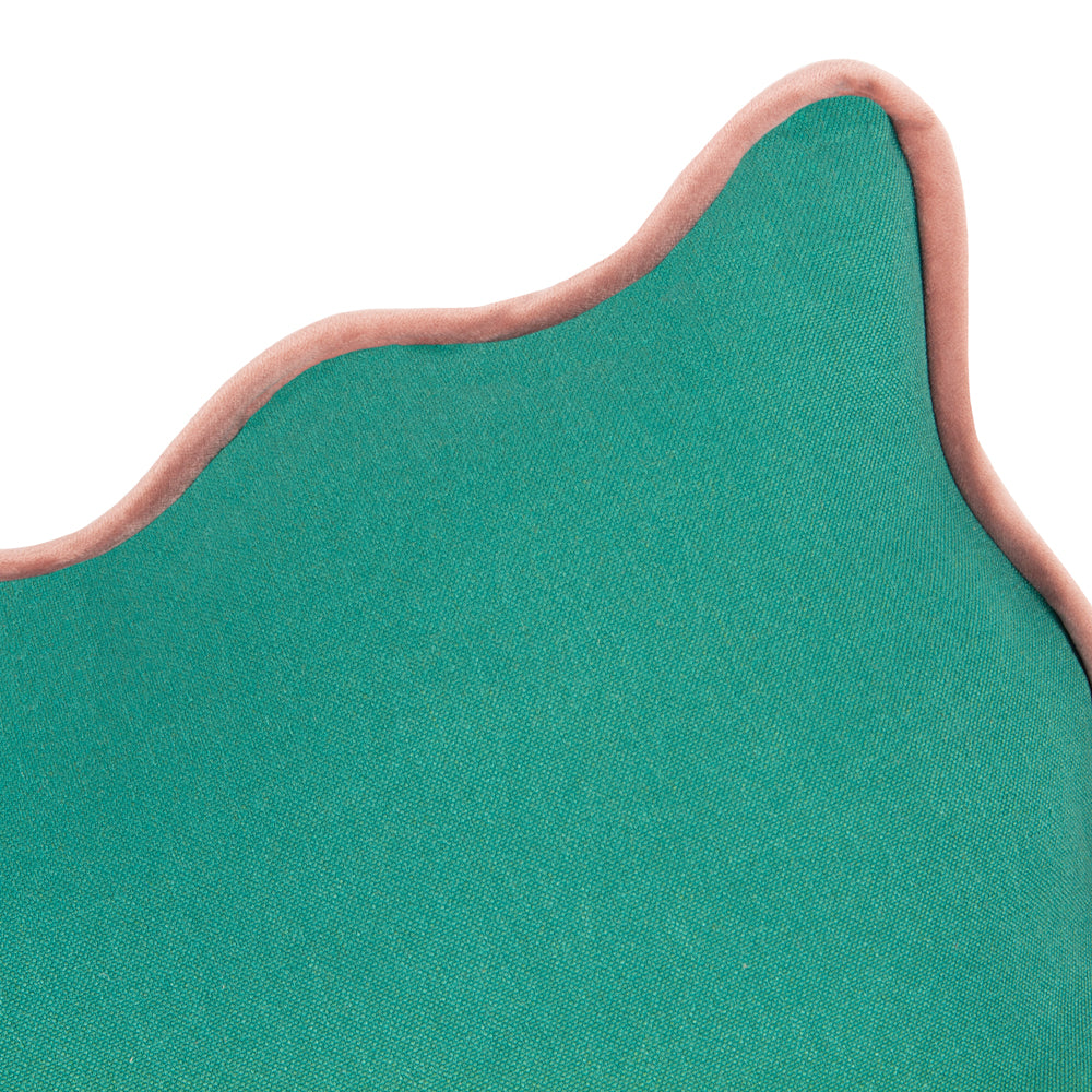 Wiggle Reversible Cushion Green/Pink
