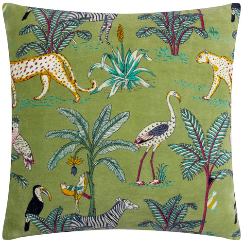 Animal Green Cushions - Wilds  Cushion Cover Palm Leaf Wylder