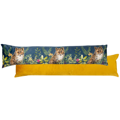 Animal Blue Cushions - Willow Fox Draught Excluder Navy/Mustard Wylder