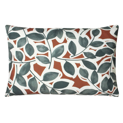 Paoletti Willow Botanical Cushion Cover in Brick