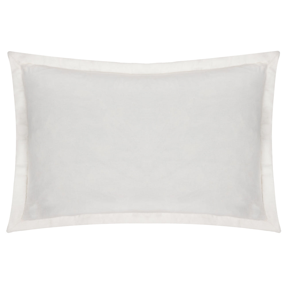 Winter Alpine Embroidered Cushion Taupe