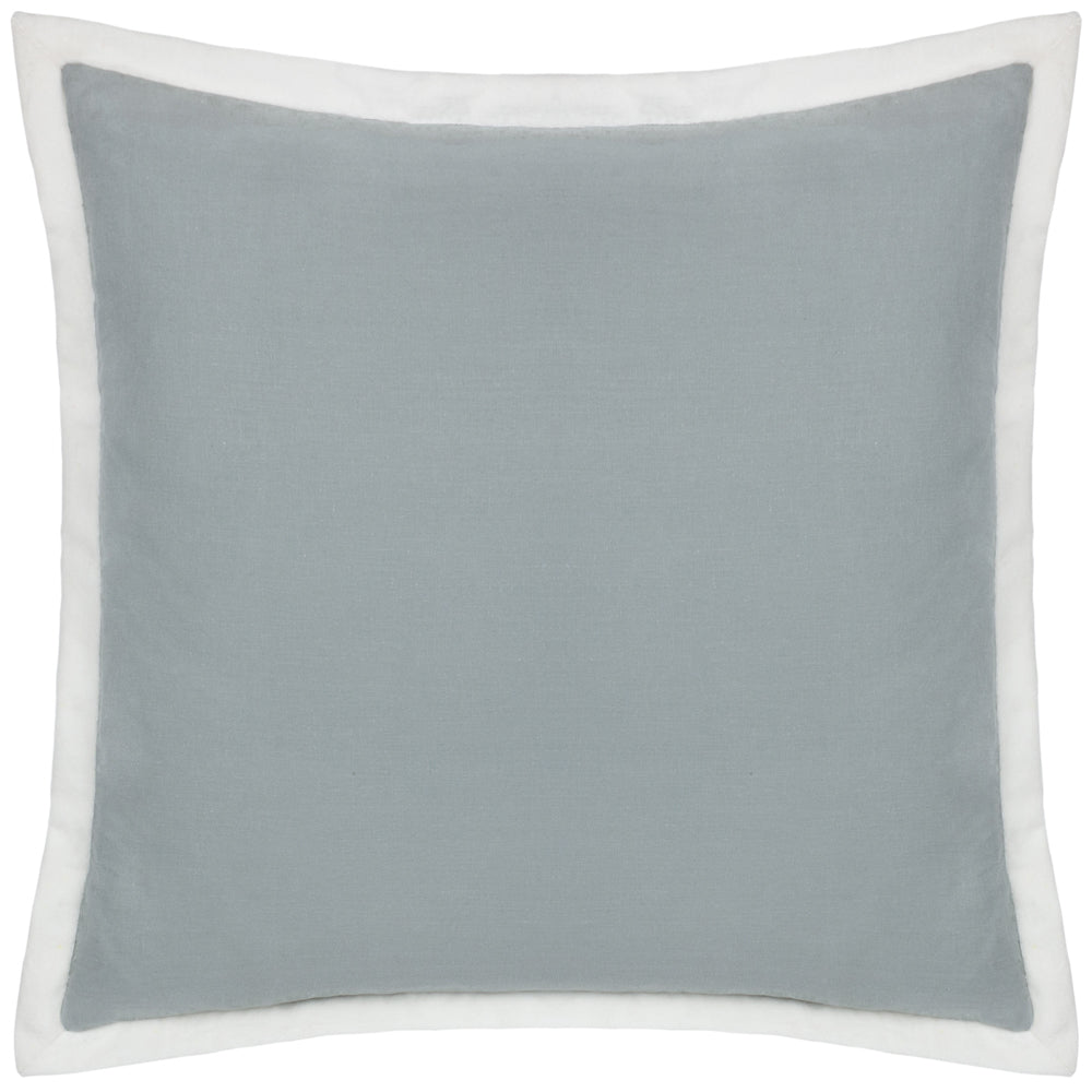 Winter Bloom Embroidered Cushion Taupe