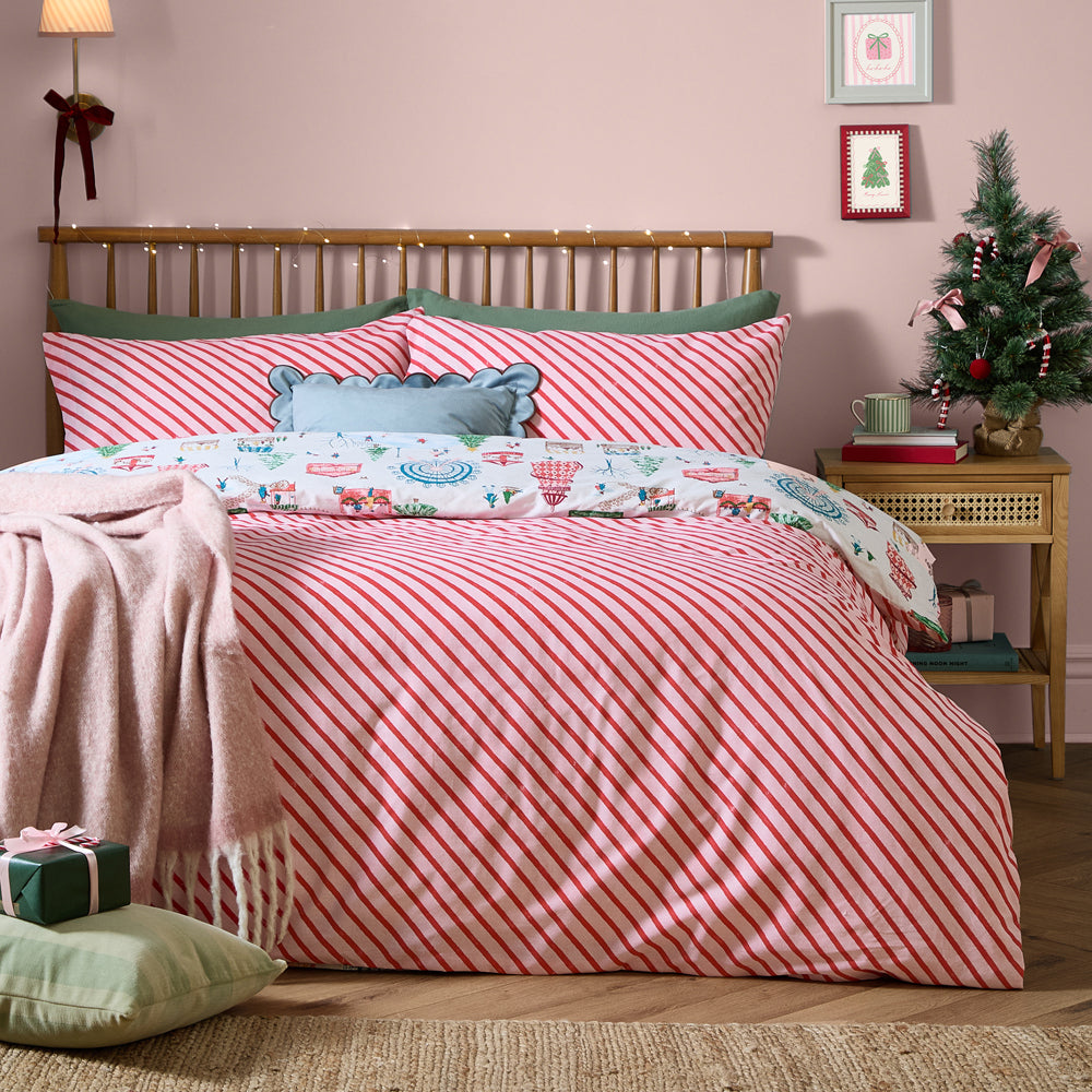 Winter Wonderland Reversible Christmas Duvet Cover Set Multicolour