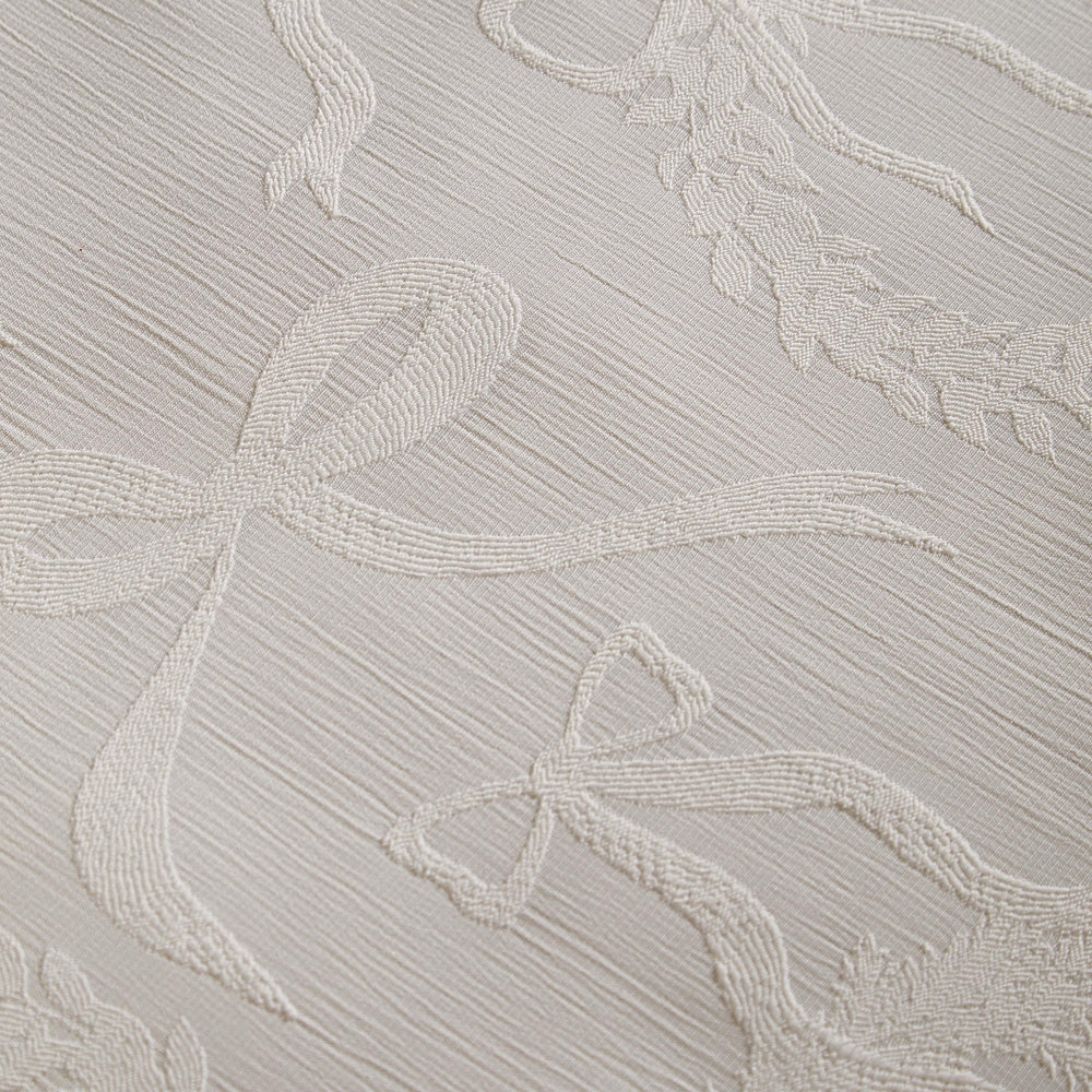 Winter Wreath Jacquard Duvet Cover Set White