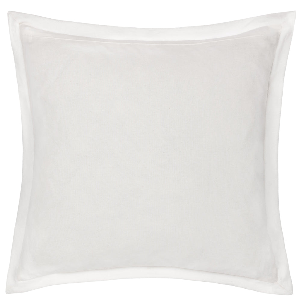 Winter Warmest Wishes Embroidered Cushion Natural