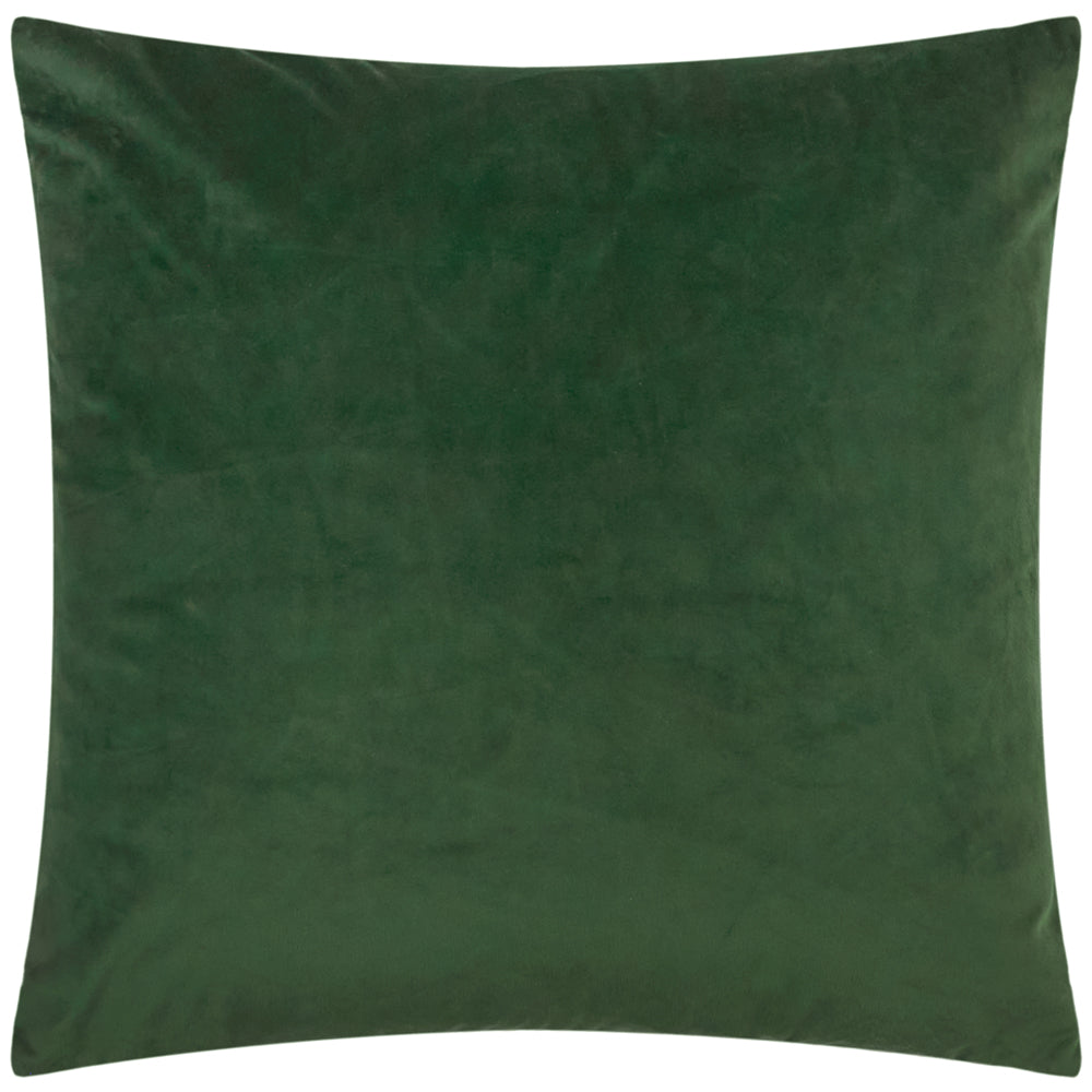 Winter Pines Velvet Cushion Spruce Green