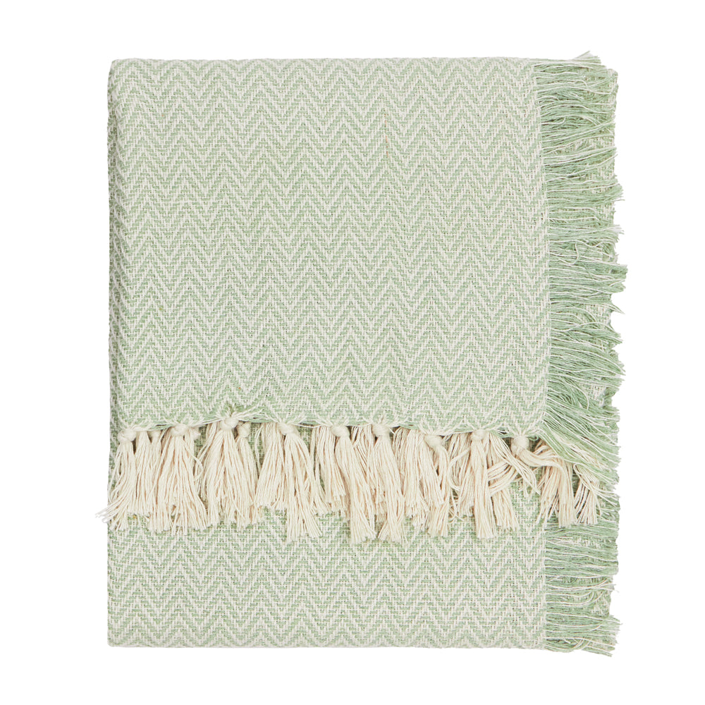 Wisley Woven Outdoor Throw Leaf