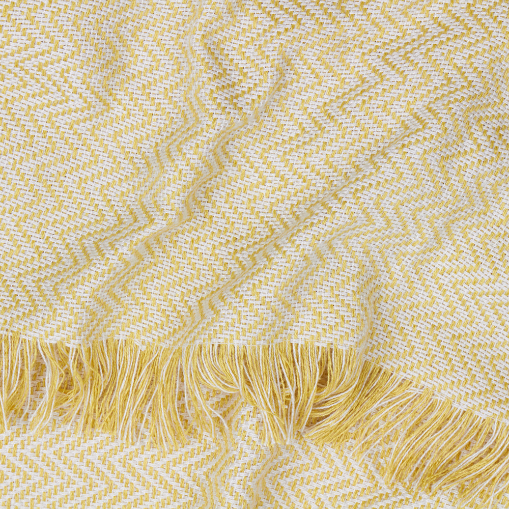 Wisley Woven Outdoor Throw Yellow