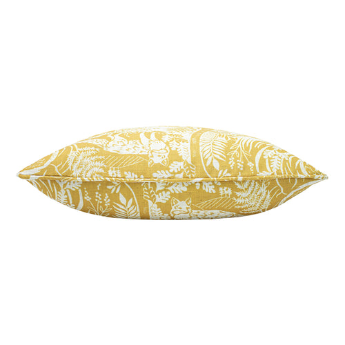 Animal Yellow Cushions - Woodland Scandi  Cushion Cover Ochre furn.