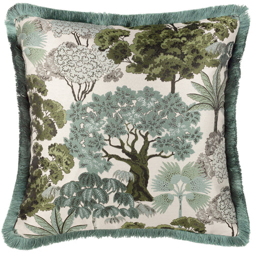 Floral Green Cushions - Woodlands  Cushion Cover Green Wylder