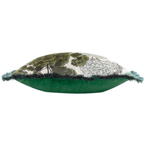Floral Green Cushions - Woodlands  Cushion Cover Green Wylder