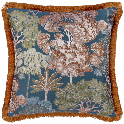 Floral Blue Cushions - Woodlands  Cushion Cover Navy Wylder