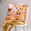 furn. Woofers Dog Cushion Cover in Orange