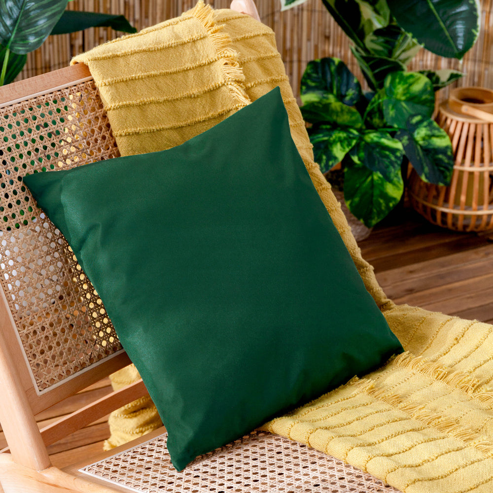 Plain Green Cushions - Plain Outdoor Cushion Cover Bottle Furn