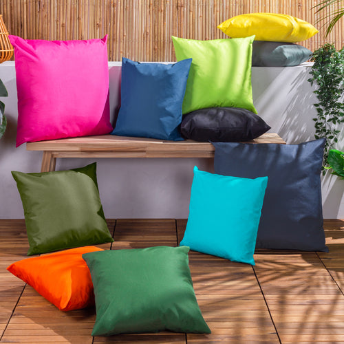 Plain Green Cushions - Plain Outdoor Cushion Cover Olive furn.
