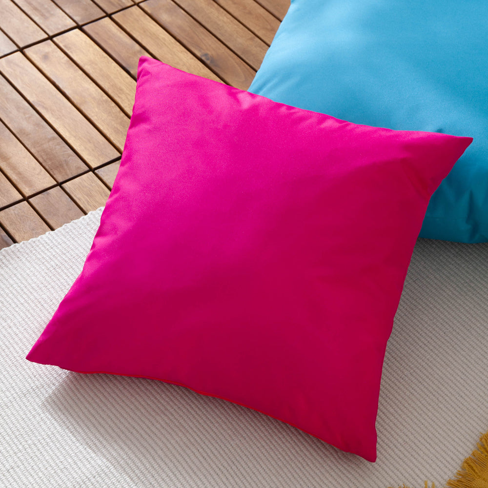 Plain Pink Cushions - Plain Outdoor Cushion Cover Pink Furn
