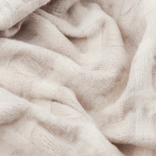 Walton Waffle Fringed Throw Linen