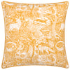 furn. Winter Woods Animal Chenille Cushion Cover in Ochre