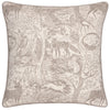 furn. Winter Woods Animal Chenille Cushion Cover in Taupe