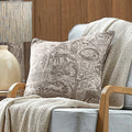 furn. Winter Woods Animal Chenille Cushion Cover in Taupe