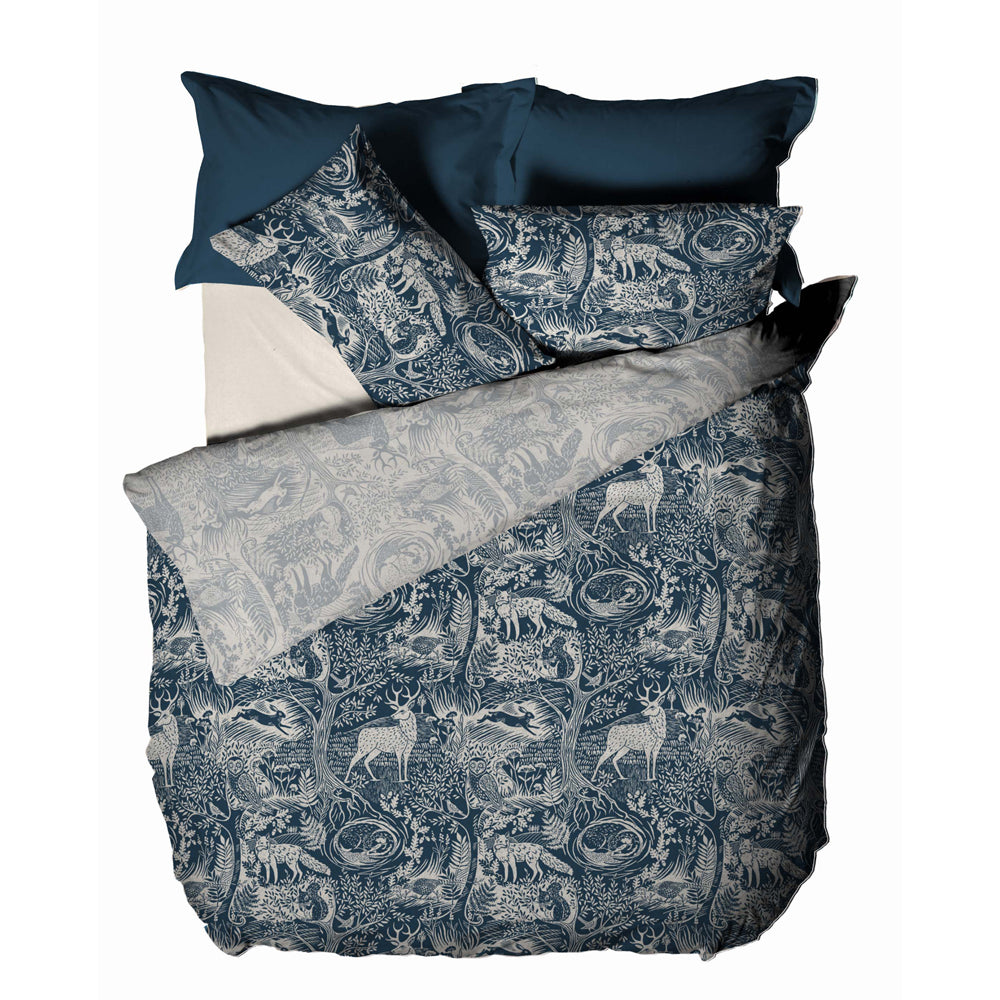 Papillon Uni Satin dekbedovertrek - Wit Papillon Uni Satin dekbedovertrek - Wit