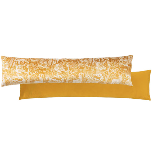 Animal Yellow Cushions - Winter Woods  Draught Excluder Ochre furn.