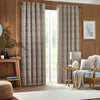 furn. Winter Woods Animal Chenille Eyelet Curtains in Taupe