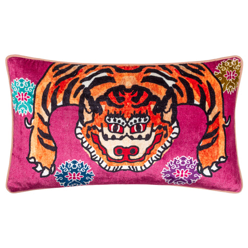Abstract Pink Cushions - Year Of The Tiger  Cushion Cover Pink furn.