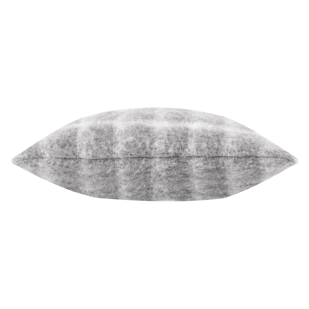 Yarrow Check Cushion Flint Grey