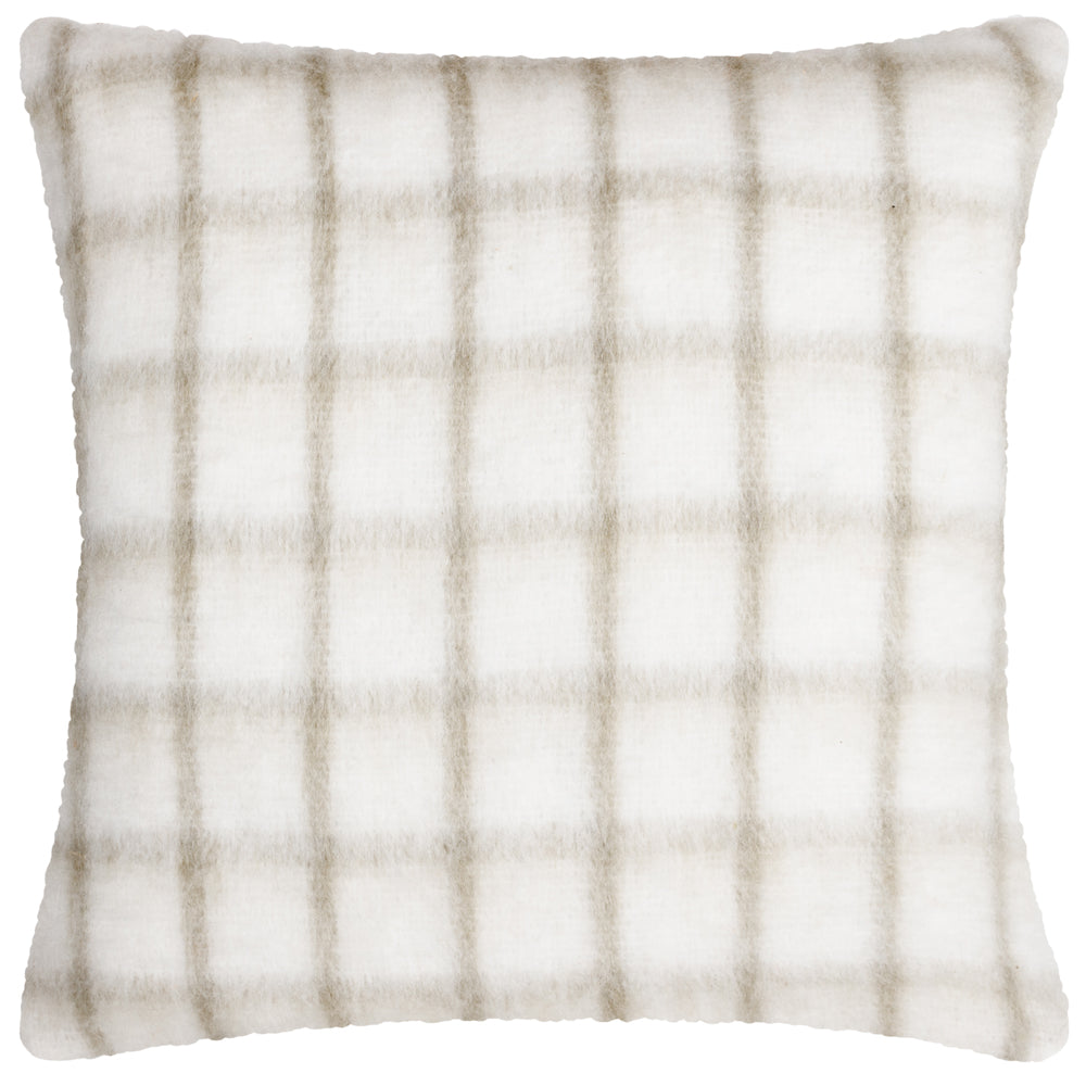Yarrow Check Cushion Natural/Biscuit