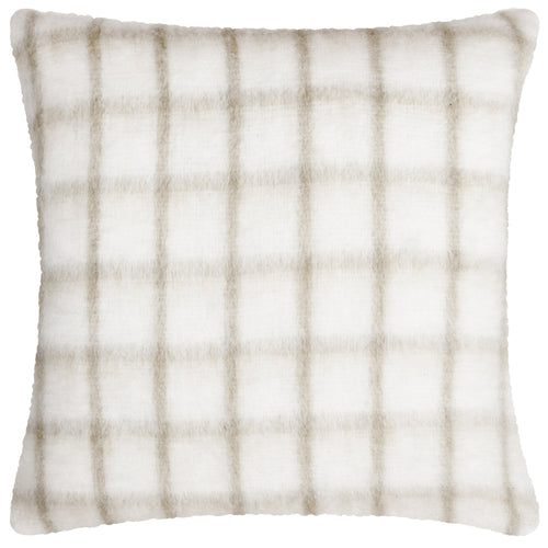 Check Beige Cushions - Yarrow Check  Cushion Cover Natural/Biscuit Yard